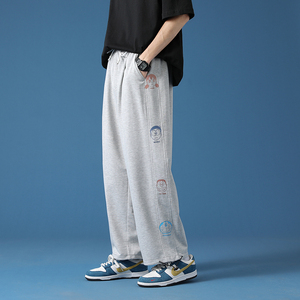 裤子男士夏季韩版潮流宽松束脚工装休闲长裤运动男A161-K732-P50图片