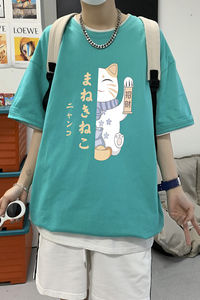 短袖t恤男士潮牌潮流ins百搭休闲夏季新款青少年半袖A161-T28图片