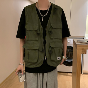 马甲男外穿运动休闲坎肩春秋工装马夹外套夏季薄款A161-M2011图片