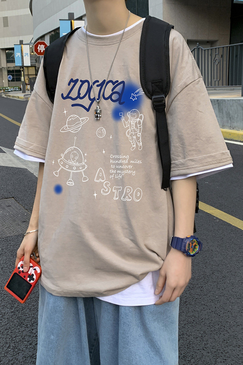 2021新款夏季半袖男短袖T恤男装潮牌潮流上衣服A161-T05-P25,男装T恤,电商A161