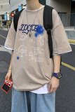 2021新款夏季半袖男短袖T恤男装潮牌潮流上衣服A161-T05-P25，男装T恤，电商A161