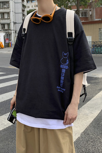 短袖t恤男ins潮流春夏季宽松百搭半袖男装A161-T06图片