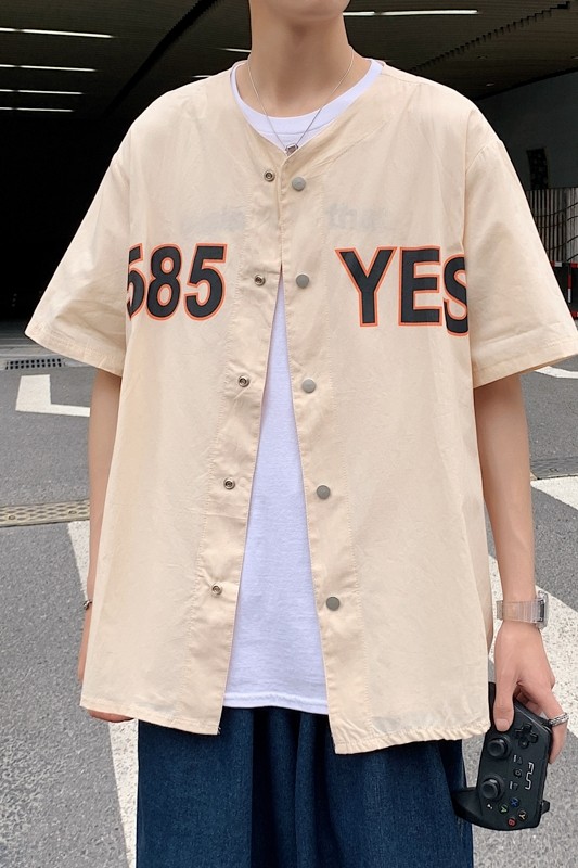 青少年新款5分袖衬衫男DS161-D0585-特,男装衬衫,电商A161