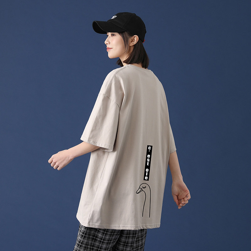 夏季ins潮牌T恤宽松日系情侣短袖韩版潮流半袖体恤A161-T13-P25,男装T恤,电商A161