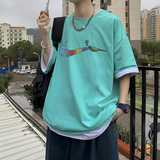 夏季2021新款短袖T恤男潮牌潮流百搭ins宽松打底衫A161-T12-P25，男装T恤，电商A161