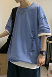 短袖男t恤夏季2021韩版宽松百搭上衣宽松潮流ins潮牌A161-T06，男装T恤，电商A161