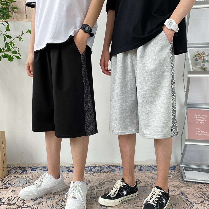潮牌七分休闲工装短裤男韩版ins潮流运动宽松夏季A161-D0643-P40图片