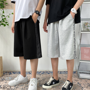 潮牌七分休闲工装短裤男韩版ins潮流运动宽松夏季A161-D0643-P40图片