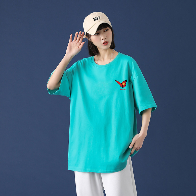 网红潮牌短袖T恤2021年新款百搭时尚打底体恤夏季A161-T01-P25图片