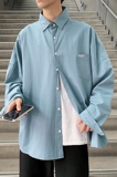 短袖衬衫夏季薄款韩版潮流衣服潮宽松百搭休闲外套A161-C14，男装衬衫，电商A161