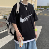 圆领短袖t恤男2021春夏季新款休闲衣服韩版潮流潮牌A161-T02-P25，男装T恤，电商A161