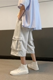 男短裤夏季直筒宽松运动裤休闲马裤沙滩裤子大裤衩A161-D0650-P35，男装休闲裤，电商A161