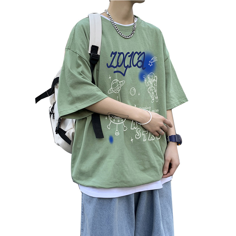 2021新款夏季半袖男短袖T恤男装潮牌潮流上衣服A161-T05-P25,男装T恤,电商A161