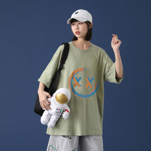 2021夏装短袖t恤男港风潮流宽松印花打底衫韩版半袖A161-T16-P25图片