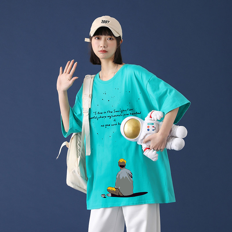 短袖t恤男潮牌印花半袖夏季体恤宽松男士休闲上衣服A161-T08,男装T恤,电商A161