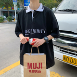 夏季新款短袖T恤潮流潮牌翻领polo衫男修身休闲上衣A161，男装Polo衫，电商A161