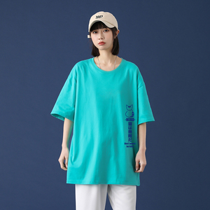 2021新款印花短袖t恤男韩版打底衫潮流夏季男装衣服A161-T06图片