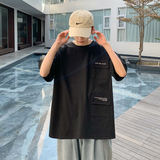 日系潮牌圆领t恤宽松百搭短袖男ins半袖休闲潮流A161-T32-P30，男装T恤，电商A161