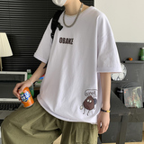 2021年夏季短袖t恤男半截袖上衣服潮流宽松ins体恤A161-T21-P25，男装T恤，电商A161