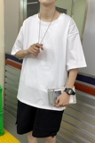 t恤男ins超火潮流百搭上衣服潮牌体恤宽松简约短袖A161-B09，男装T恤，电商A161