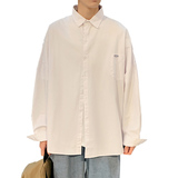 短袖衬衫外套ins宽松痞帅衬衣男装潮牌上衣服港风A161-C14，男装衬衫，电商A161