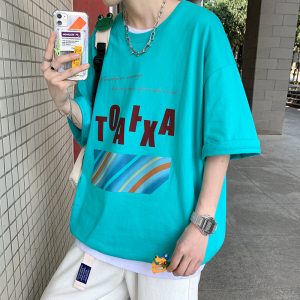 短袖t恤潮流宽松百搭打底衫半袖ins潮牌港风简约衣服A161-T40-P25图片