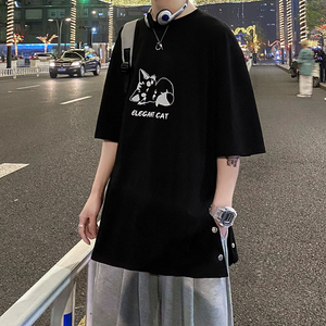 2021夏季新款日系潮牌短袖T恤港风ins潮流百搭半袖A161-T088-P35图片