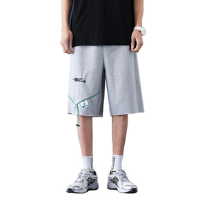 机能裤潮牌ins暗黑国潮嘻哈宽松多口袋中裤运动休闲A161-D01-P30图片