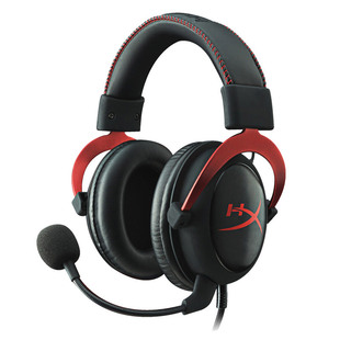 HYPERX cloud2飓风3粉白耳机7.1阿尔法灵音声卡游戏麦无线金士顿