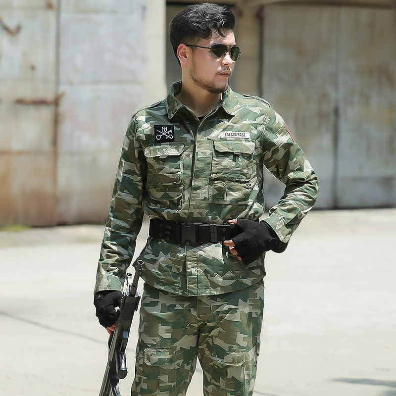 户外迷彩服套装男军迷美军迷彩军装野战服特种兵战术战地迷彩_虎窝淘