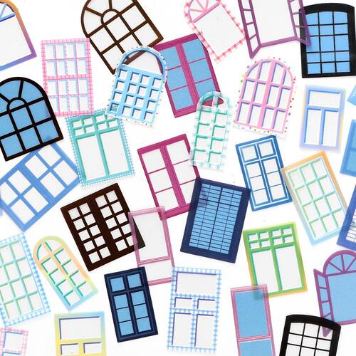 PaperMore窗里窗外雾面PET贴纸包