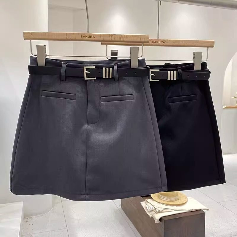 灰色包臀半身裙女春季新款高腰显半身裙