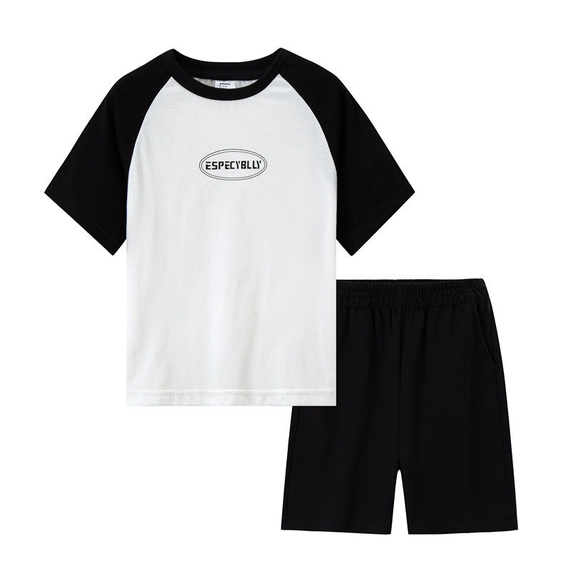 男童夏装2024新款套装中大童休闲运动夏季儿童短袖短裤两件套纯棉