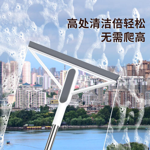 魔术扫把卫生间硅胶刮水器不锈钢杆子家用厨房浴室厕所打扫神器