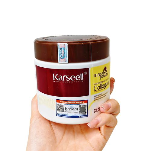 越南代买Karseell collagen修护发膜改善毛躁焗油膏柔顺精油发膜