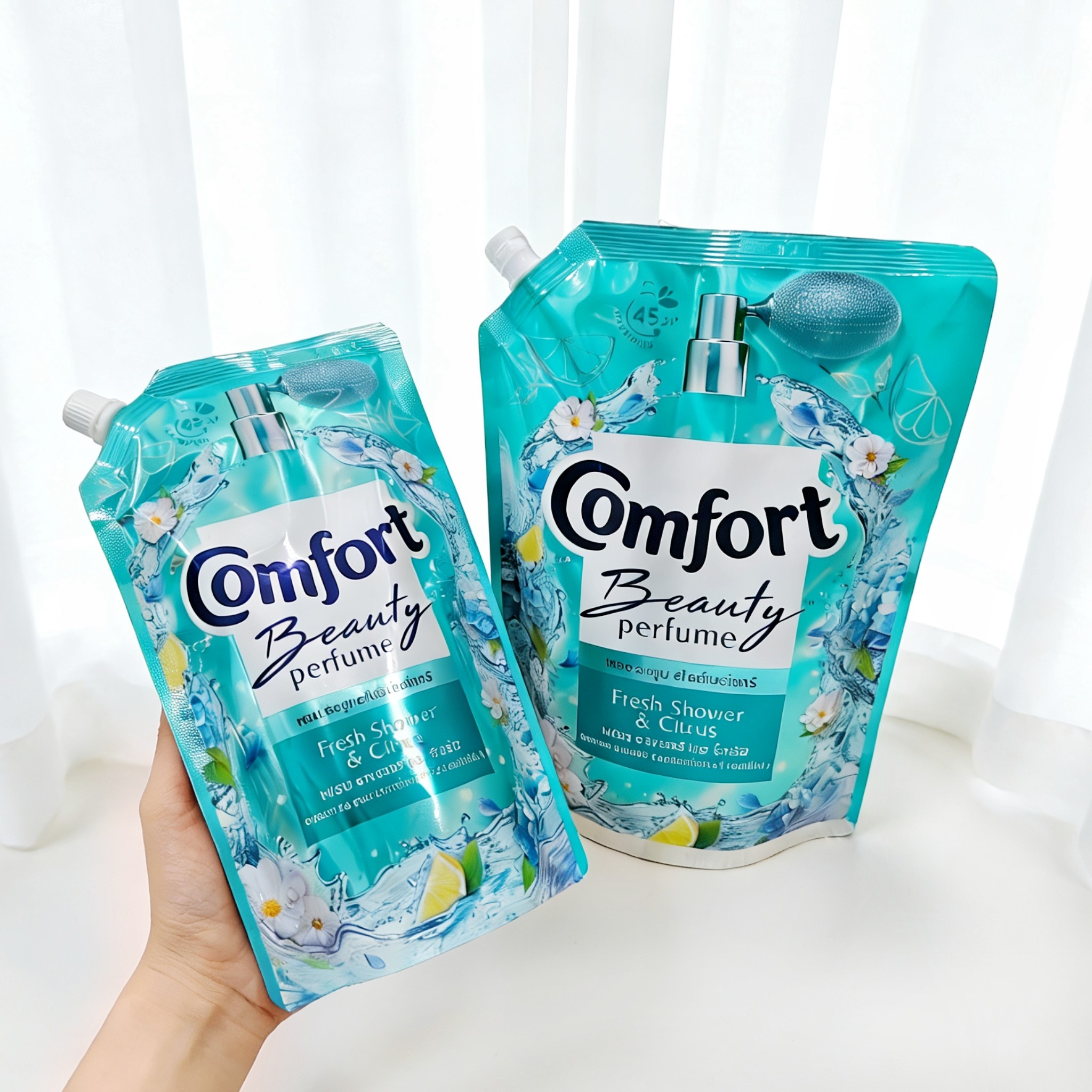 泰国Comfort金纺柔顺剂 浓缩清新柑橘花果香防静电护理液正品现货