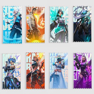 无畏契约周边票根收藏VALORANT霓虹婕提英雄亚克力挂件瓦罗兰特