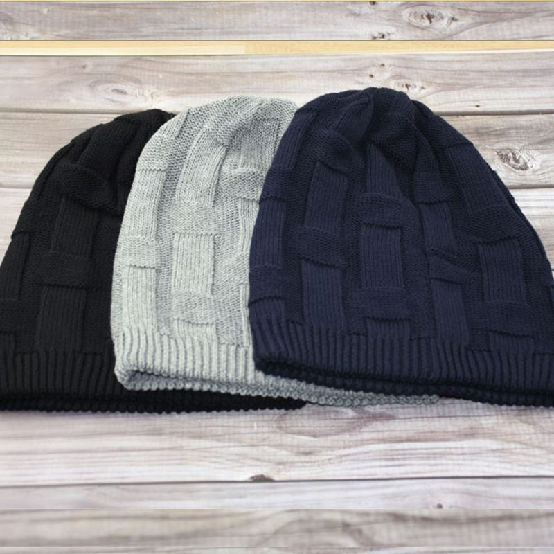 方块格纹纯色线针织帽秋冬保暖防寒套头帽青中年男士线帽一件代发,服饰配件/皮带/帽子/围巾,帽子,淘宝优惠券,粉丝福利购,淘宝优惠卷