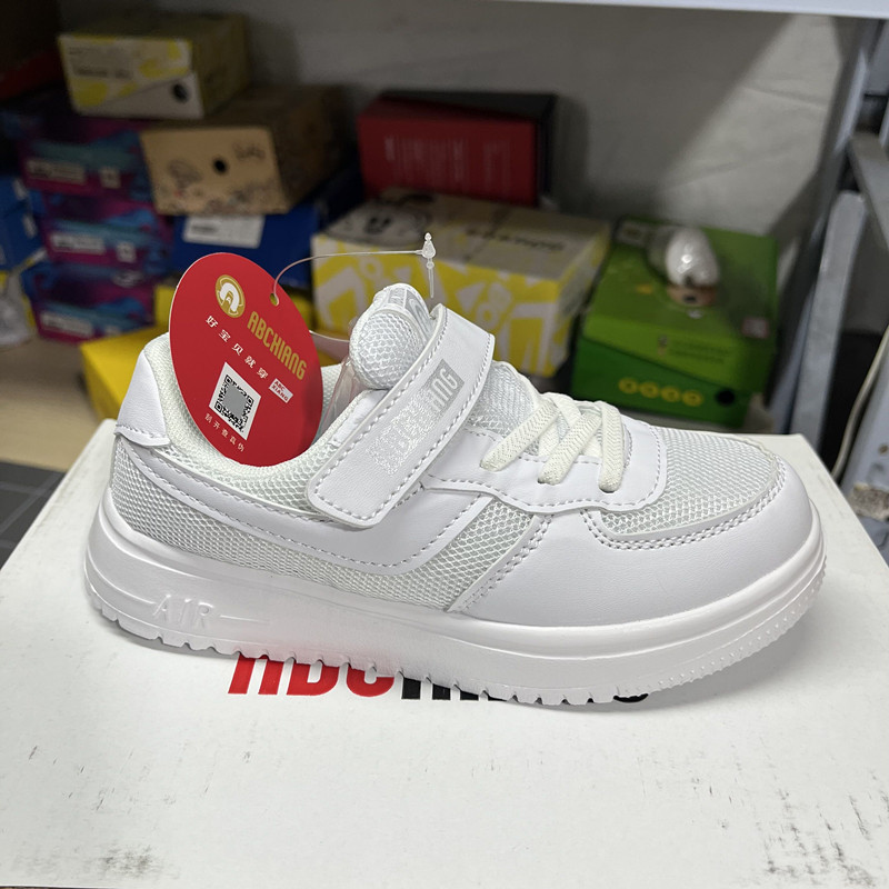 撤柜小白鞋春秋网面儿童板鞋