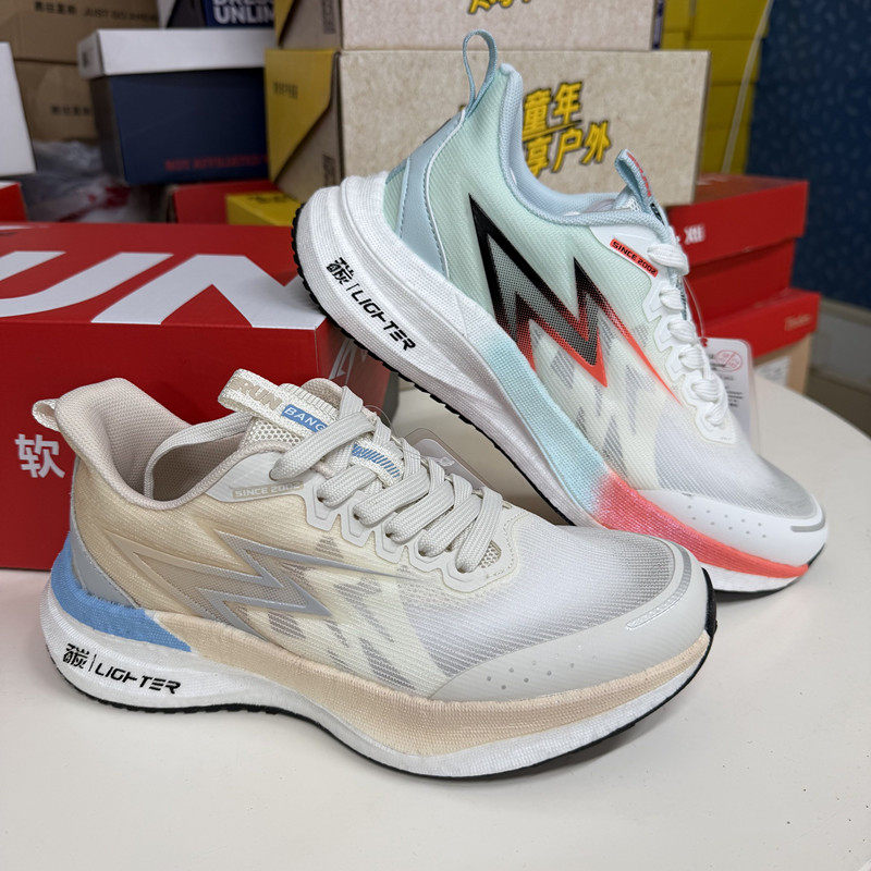 bont男女情侣运动鞋春夏薄网透气轻便软底防滑减震学生竞速跑步鞋