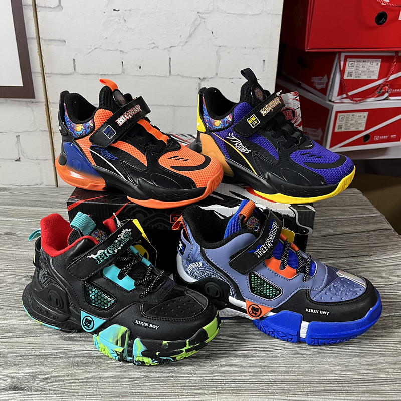 撤柜秋冬运动儿童魔术贴跑步鞋