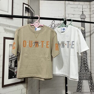 商场同款儿童短袖T恤男女童夏季吸湿排汗冰感宽松圆领篮球体恤衫