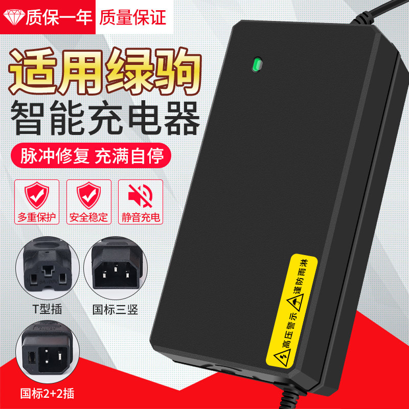 适用绿驹电动车智能充电器