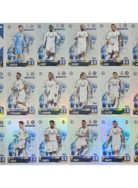 Topps2024-25欧战欧冠闪卡皇马姆巴佩维尼修斯莫德里奇卡瓦哈尔等