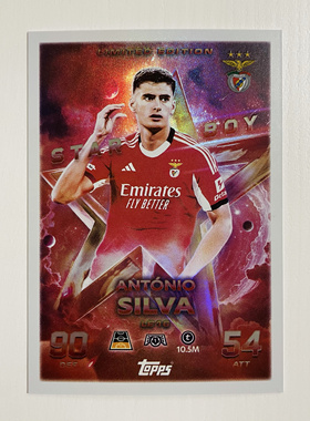 Topps 2025-26Match Attax欧冠限量特卡球星卡LE16 A席尔瓦本菲卡