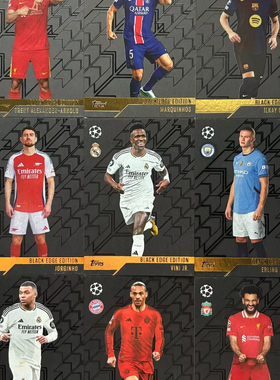 Topps 2024-25欧战欧冠黑边特卡BE球星卡哈兰德姆巴佩阿诺德萨内