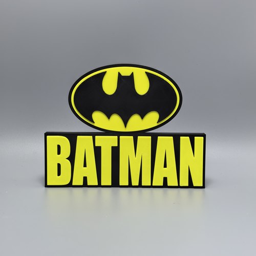 蝙蝠侠BatMan标志立牌DC周边logo摆件3D打印创意模型立体装饰搭配
