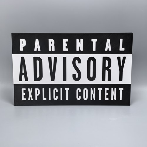 脏标唱片封面标志立牌