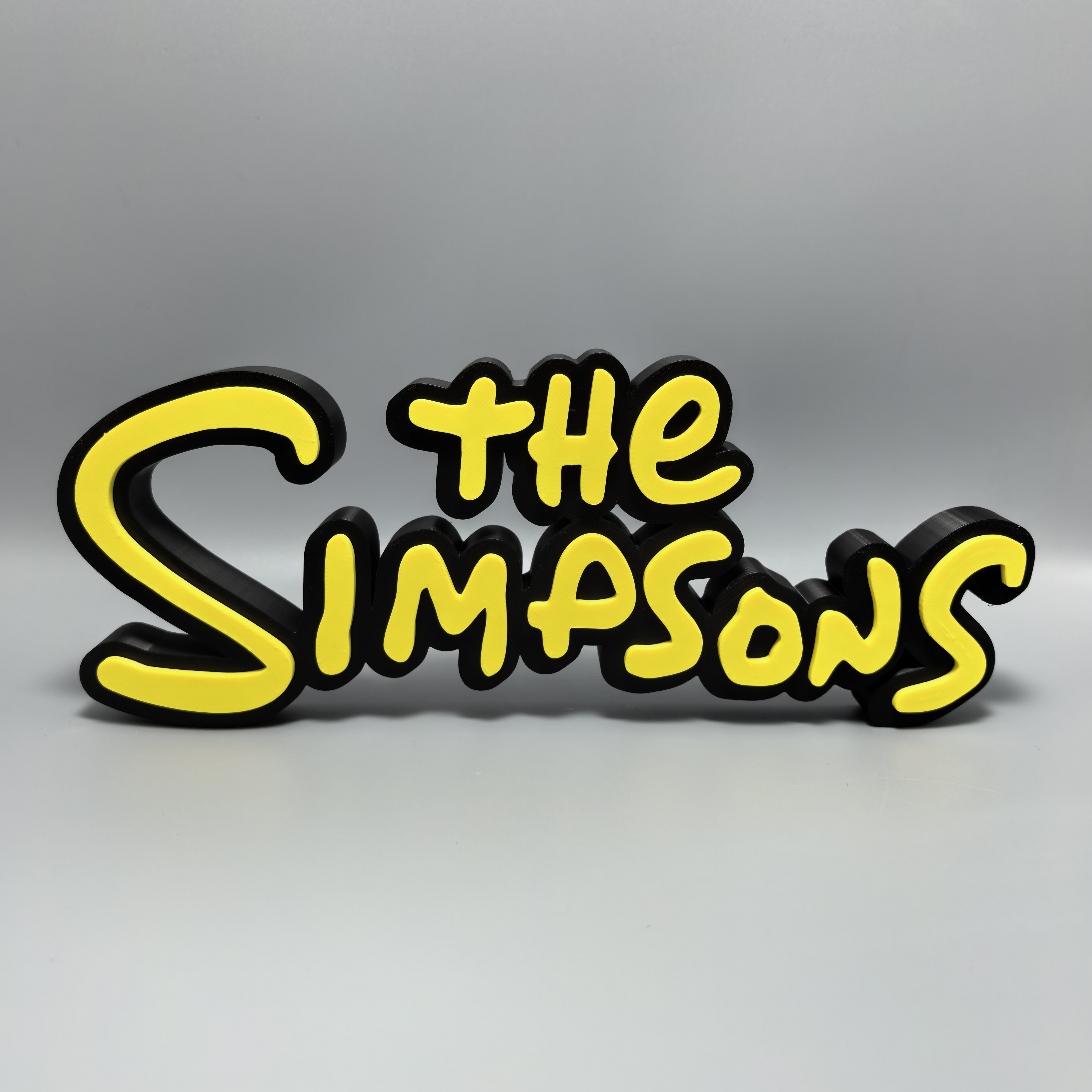 辛普森一家标志立牌3D打印摆件