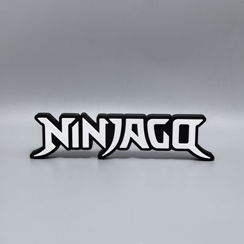 乐乐高幻影忍者NINJAGO标志立牌动画周边logo摆件3D打印创意模型